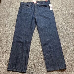 Chaps Jeans Mens 38x30 Denim Straight Leg Dark Wash Relaxed cotton